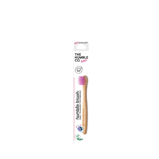 The Humble Co. Bamboo Toothbrush Baby Purple Ultra Soft Οδοντόβουρτσα Βρεφική από Μπαμπού Μωβ Πολύ Μαλακή 1 Τεμάχιο