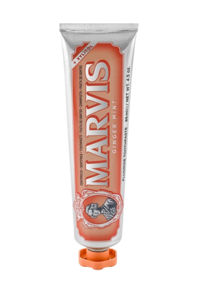 Marvis Toothpaste Ginger Mint Οδοντόκρεμα Κατά της Πλάκας και της Τερηδόνας με Γεύση Τζίντζερ 85ml