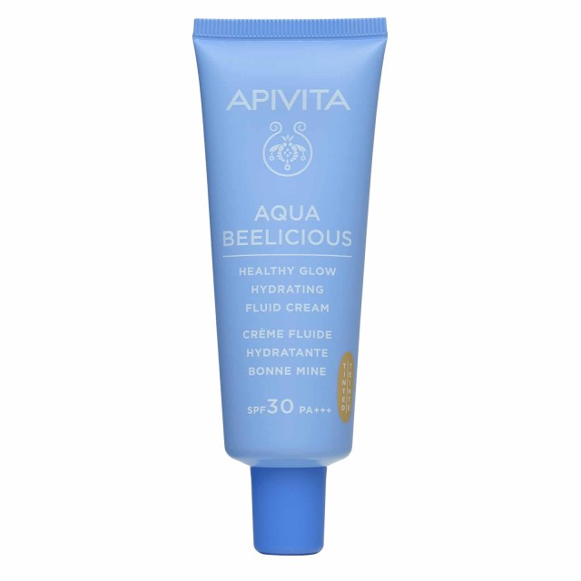 Apivita Aqua Beelicious SPF30 Tinted Λεπτόρρευστη Κρέμα Ενυδάτωσης για Φυσική Λάμψη με Χρώμα 40ml