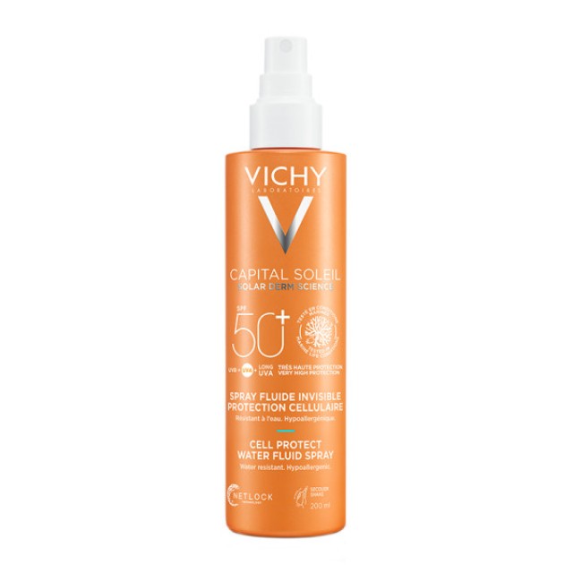 Vichy Capital Soleil Cell Protect Water Fuid Spray SPF50+ Αντηλιακό Γα …