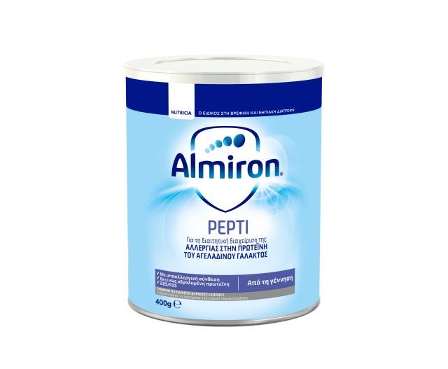 Nutricia Almiron Pepti Υποαλλεργικό Γάλα για Βρέφη με Διαγνωσμένη Αλλεργία στην Πρωτεΐνη του Αγελαδινού Γάλακτος από την Γέννηση 400gr