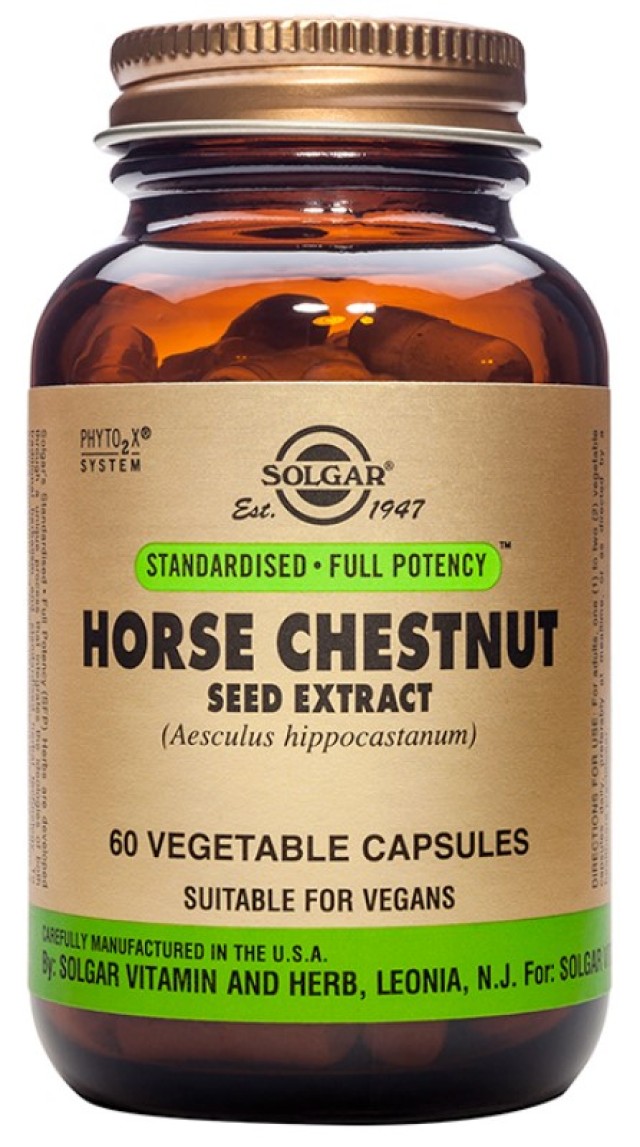 Solgar Horse Chestnut Seed Extract Συμπλήρωμα Για Τις Φλέβες 60 Φυτικές Κάψουλες