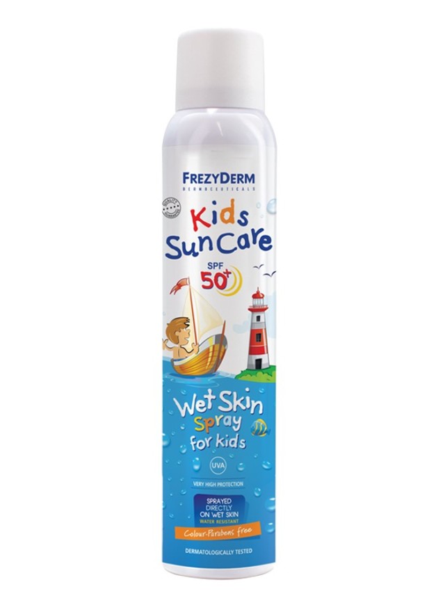 Frezyderm Kids Sun Care Wet Skin Spray SPF50+ Παιδικό Αντηλιακό Spray …