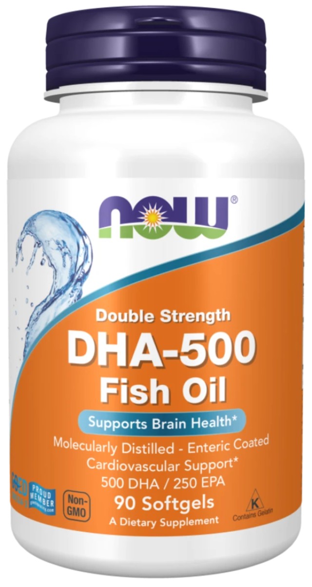 Now DHA 500mg Ιχθυέλαιο για ενίσχυση του εγκεφάλου, 90soft.gels Now DHA 500mg Ιχθυέλαιο για ενίσχυση του εγκεφάλου, 90soft.gels