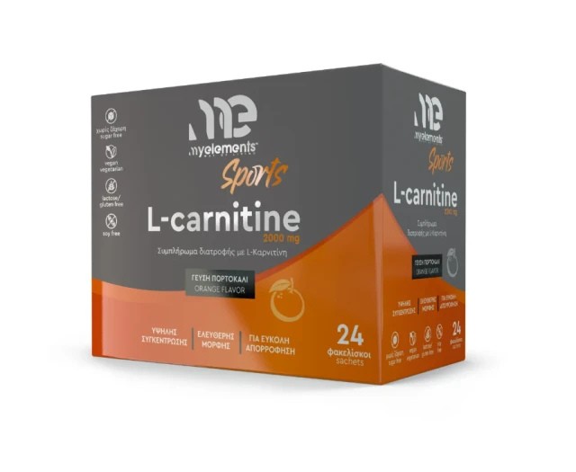 My Elements L- Carnitine 2000mg Συμπλήρωμα Διατροφής Καρνιτίνης με Γεύ &hellip;