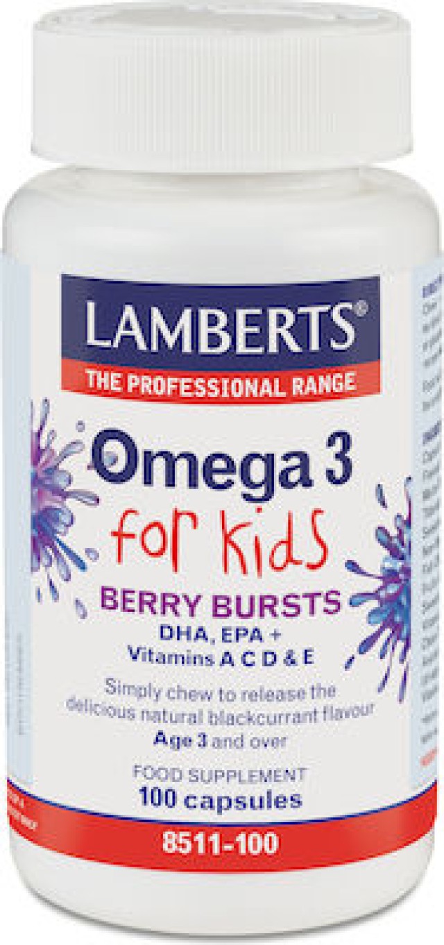 Lamberts Omega 3 for Kids – Berry Bursts, 100 Κάψουλες