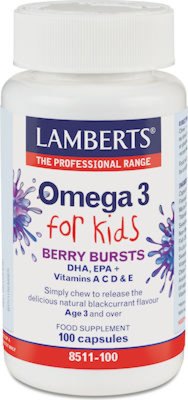 Lamberts Omega 3 for Kids – Berry Bursts, 100 Capsules