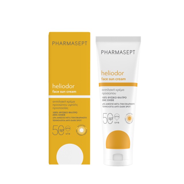 Pharmasept Heliodor Face Sun Cream SPF50 με Φυσικό Αντηλιακό Φίλτρο Αν … Pharmasept Heliodor Face Sun Cream SPF50 με Φυσικό Αντηλιακό Φίλτρο Αν …
