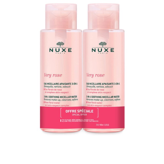 Nuxe PROMO Very Rose Eau Micellaire 3 in 1 Νερό Καθαρισμού Προσώπου 2x …