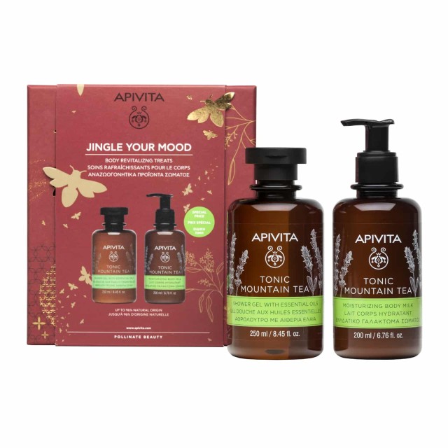 Apivita PROMO Jingle Your Mood Tonic Mountain Tea Αφρόλουτρο 250ml - Ε …