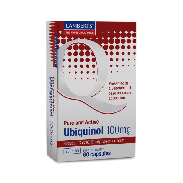 Lamberts Ubiquinol 100mg Συμπλήρωμα Διατροφής για την Παραγωγή Ενέργει … Lamberts Ubiquinol 100mg Συμπλήρωμα Διατροφής για την Παραγωγή Ενέργει …