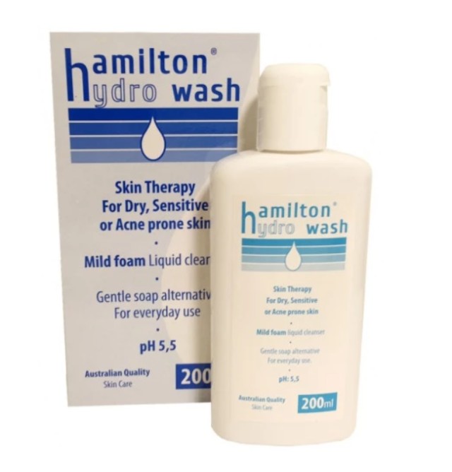 Hamilton Hydro Wash Mild Foam Liquid Cleanser pH5,5 Υγρό Αφρίζον Καθαριστικό Προσώπου & Σώματος 200ml