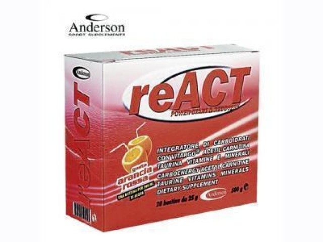 ANDERSON  REACT BOX 20 SACHETS 25GR