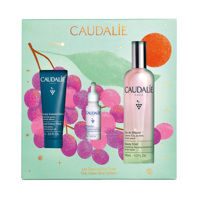 Caudalie Xmas PROMO Instant Detox Mask Μάσκα Αποτοξίνωσης με Ροζ &hellip;