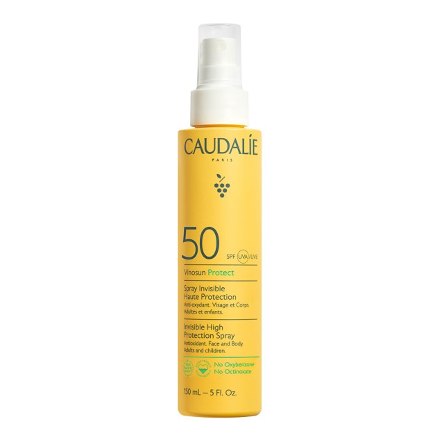 Caudalie Vinosun Protect Spray for Face & Body SPF50 Λεπτόρρευστο Αντηλιακό Σπρέι Προσώπου - Σώματος 150ml