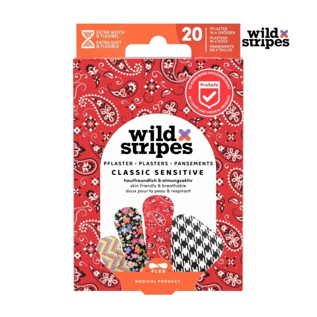 Wild Stripes Classic Sensitive Fashion Αυτοκόλλητα Επιθέματα Πολύχρωμα …