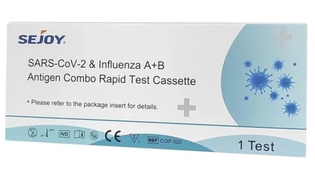 Sejoy SARS-CoV-2 & Γρίπη A+B Antigen Combo Ρινική Δειγματοληψία Τεστ Α &hellip;