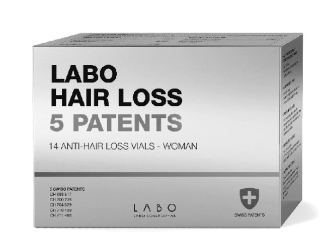 Labo Anti Hair Loss 5 Patents Woman Αγωγή Κατά Της Τριχόπτωσης Για Γυναίκες 14 Φιαλίδια x 3.5ml