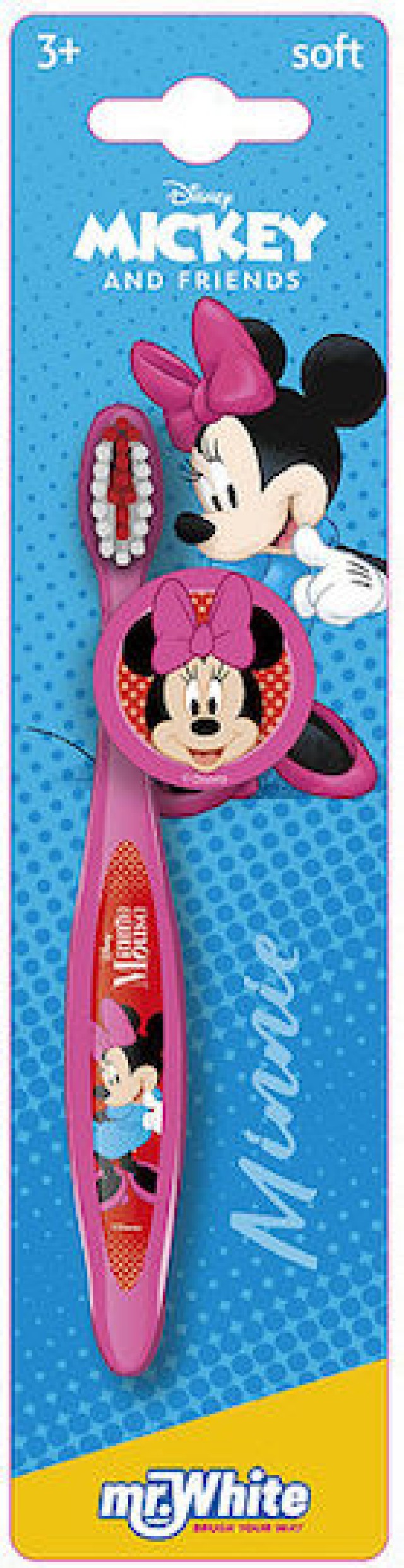 Mr.White Minnie Soft Παιδική Οδοντόβουρτσα με Ροζ Καπάκι για 3+ Ετών Μ … Mr.White Minnie Soft Παιδική Οδοντόβουρτσα με Ροζ Καπάκι για 3+ Ετών Μ …