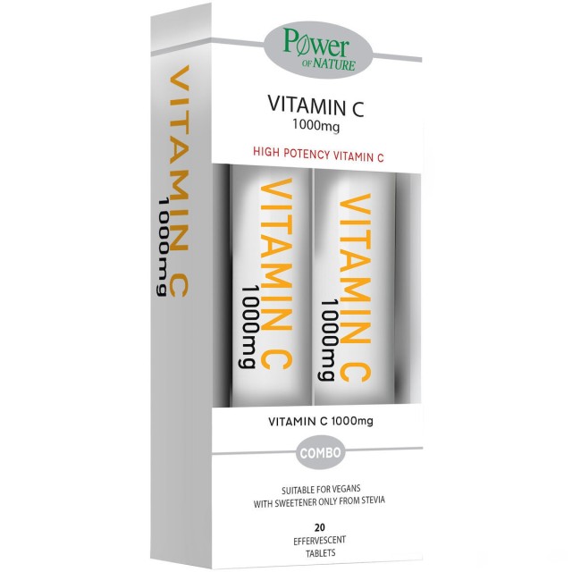 Power of Nature PROMO Vitamin C 1000mg με Γεύση Πορτοκάλι & Γλυκαντικό …