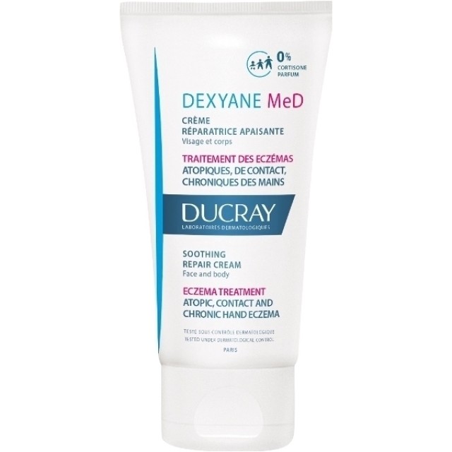 Ducray Dexyane MeD Creme Reparatrice Apaisante Κρέμα Κατά των Ατοπικών, Εξ Επαφής & Χρόνιων Εκζεμάτων των Χεριών, 30ml