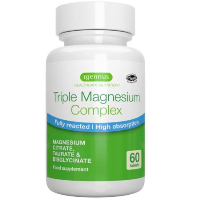 iGennus Triple Magnesium Complex 262mg Συμπλήρωμα Τριπλού Μαγνησίου 60 …