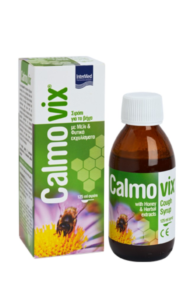 Intermed Calmovix Σιρόπι Για Το Βήχα Με Μέλι από το Καστελλόριζο & Φυτικά Εκχυλίσματα 125ml