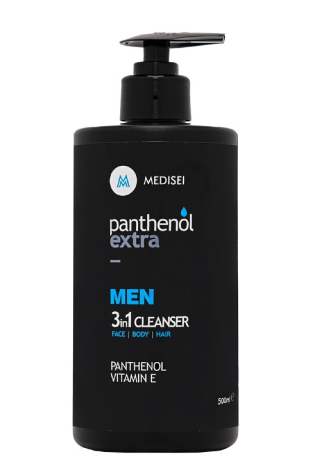 Medisei Panthenol Extra Men 3 in 1 Cleanser Πρόσωπο - Σώμα - Μαλλιά 500ml με Αντλία