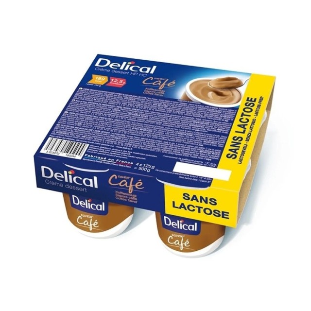 Medihub Delical Κρέμα Επιδόρπιο Γεύση Καφέ, 4 Τεμάχια x125g Medihub Delical Κρέμα Επιδόρπιο Γεύση Καφέ, 4 Τεμάχια x125g