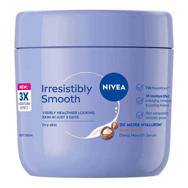 Nivea Irresistibly Smooth Body Cream Κρέμα Σώματος με Υαλουρονικό ΟΞύ &hellip;