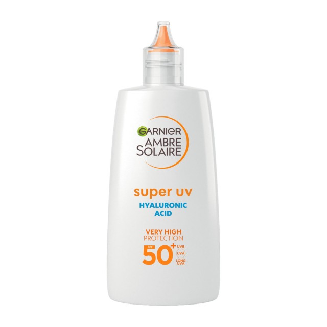 Garnier Ambre Solaire Super UV SPF50+ Αντηλιακή Κρέμα Προσώπου με Υαλο … Garnier Ambre Solaire Super UV SPF50+ Αντηλιακή Κρέμα Προσώπου με Υαλο …