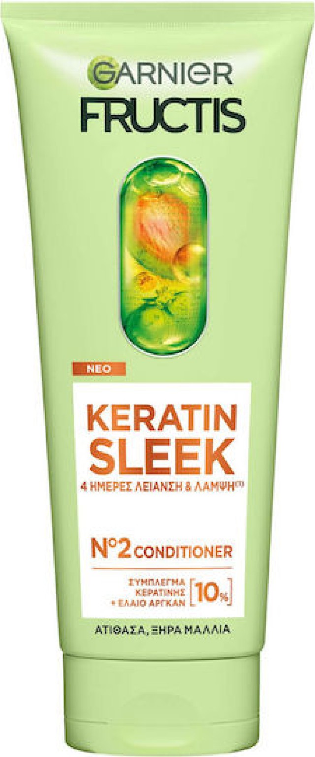 Garnier Fructis Keratin Sleek Conditioner με Κερατίνη Λείανσης & Λάμψη … Garnier Fructis Keratin Sleek Conditioner με Κερατίνη Λείανσης & Λάμψη …