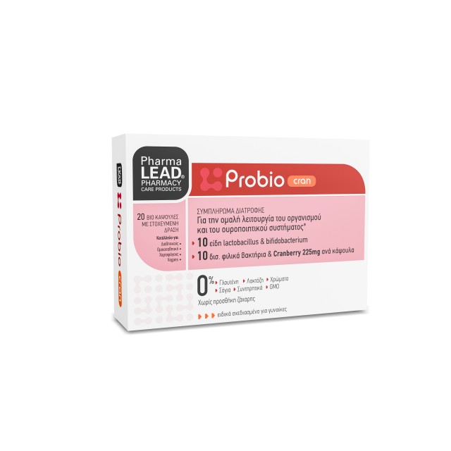 PharmaLead Probio Cran Συμπλήρωμα Διατροφής με Προβιοτικά 20 Φυτικές Κ … PharmaLead Probio Cran Συμπλήρωμα Διατροφής με Προβιοτικά 20 Φυτικές Κ …