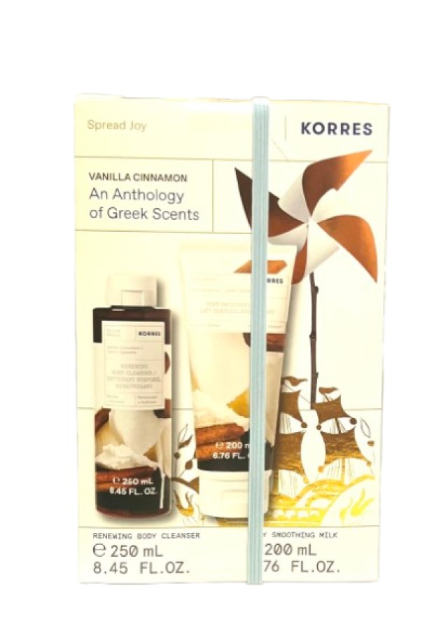 Korres PROMO Vanilla Cinnamon Αφρόλουτρο 250ml & Body Smoothing Milk Ε …