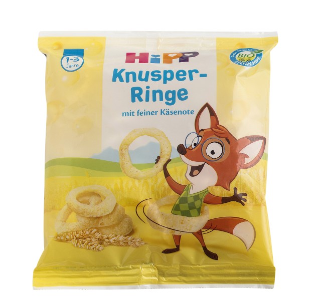 Hipp Τραγανά Τυροδαχτυλίδια για Παιδιά 1-3 Ετών 25gr