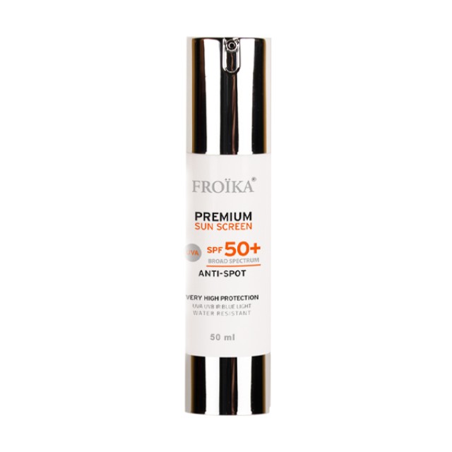 Froika Premium Sunscreen Anti-Spot SPF50+ Αντηλιακή Κρέμα Προσώπου Κατ … Froika Premium Sunscreen Anti-Spot SPF50+ Αντηλιακή Κρέμα Προσώπου Κατ …