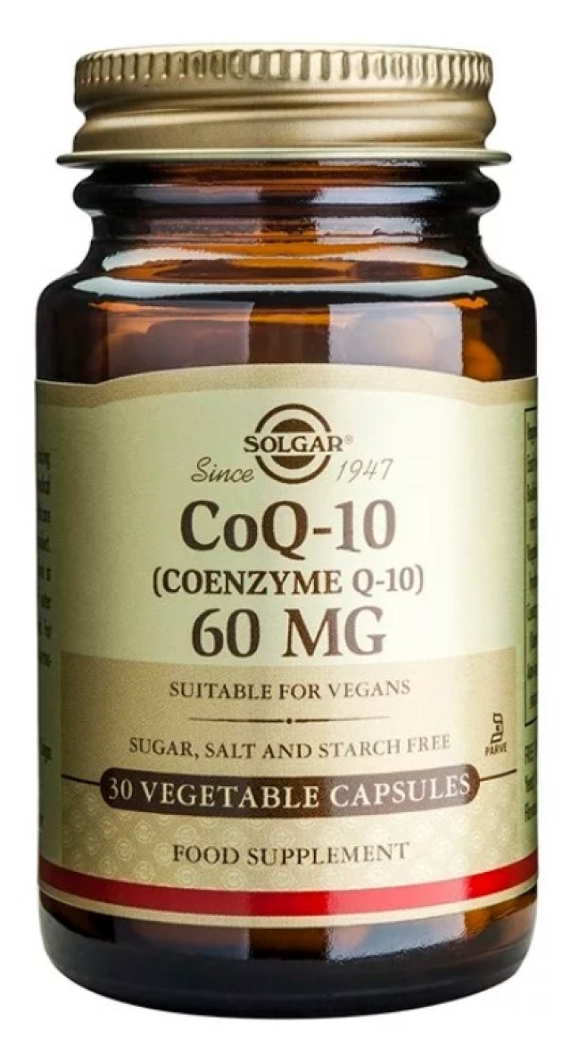 Solgar Coenzyme Q-10 60mg 30 Φυτικές Κάψουλες