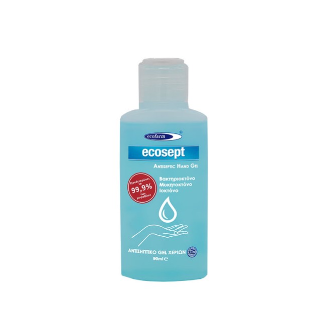 Ecofarm Ecosept Antiseptic Hand Αντισηπτικό Gel Χεριών με 70% v/v Αιθυλική Αλκοόλη 90ml