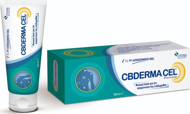 Cross Pharmaceuticals CBDerma Cel Λιποσωμικό Gel για την Φυσική Αναγέννηση της Επιδερμίδας 100ml