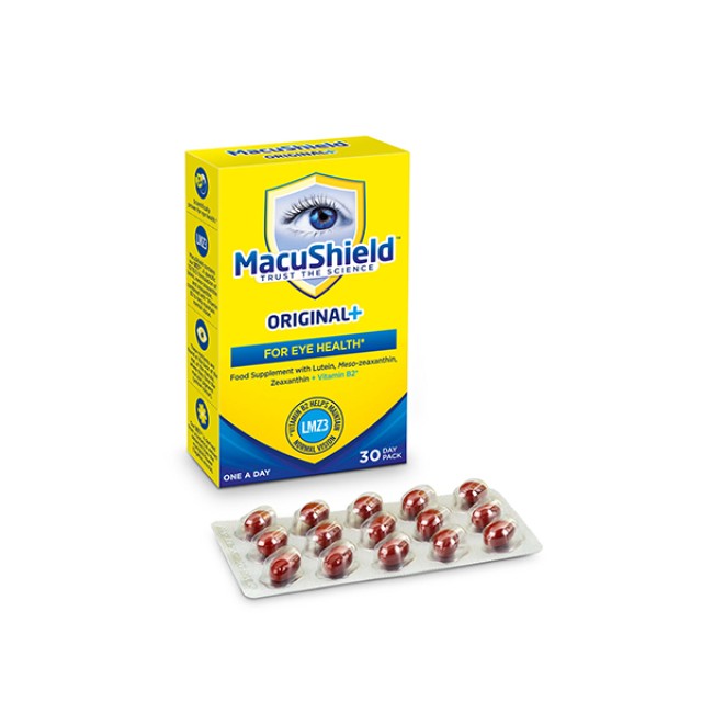 Macushield Original Plus Συμπλήρωμα Διατροφής για την Υγεία των Ματιών με Βιταμίνη B2 30 Κάψουλες