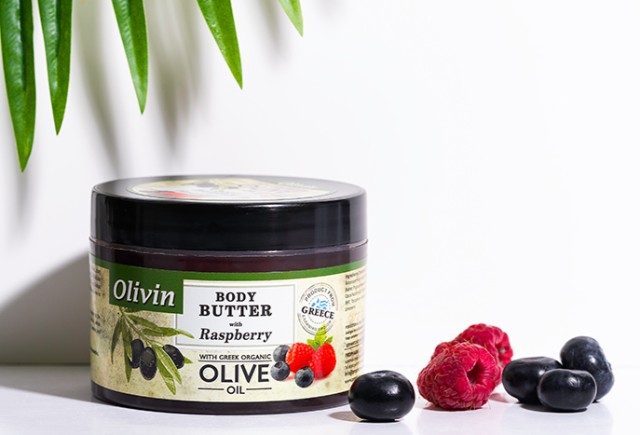 Olivin Body Butter Raspberry Ενυδατικό Βούτυρο Σώματος 200ml