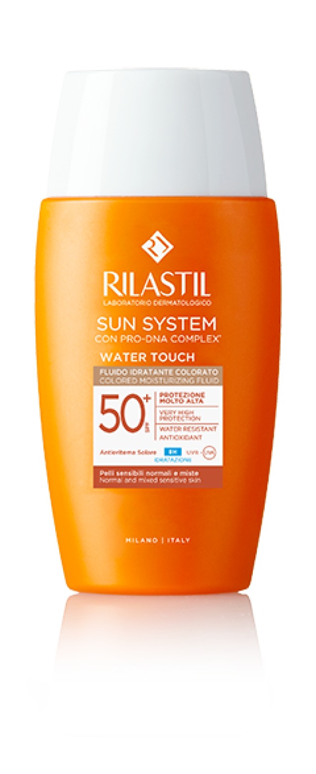 Rilastil Sun System Water Touch Fluid SPF50+ Αντηλιακό Γαλάκτωμα Προσώπου Χωρίς Χρώμα 50ml [Νέα Συσκευασία]
