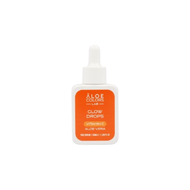 Aloe Colors Face Serum Glow Drops Vit C Ορός Προσώπου για Λάμψη 50ml