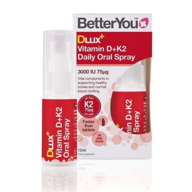 BetterYou Dlux Vitamin D3 + K2 Daily Oral Spray Συμπλήρωμα Διατροφής σ …