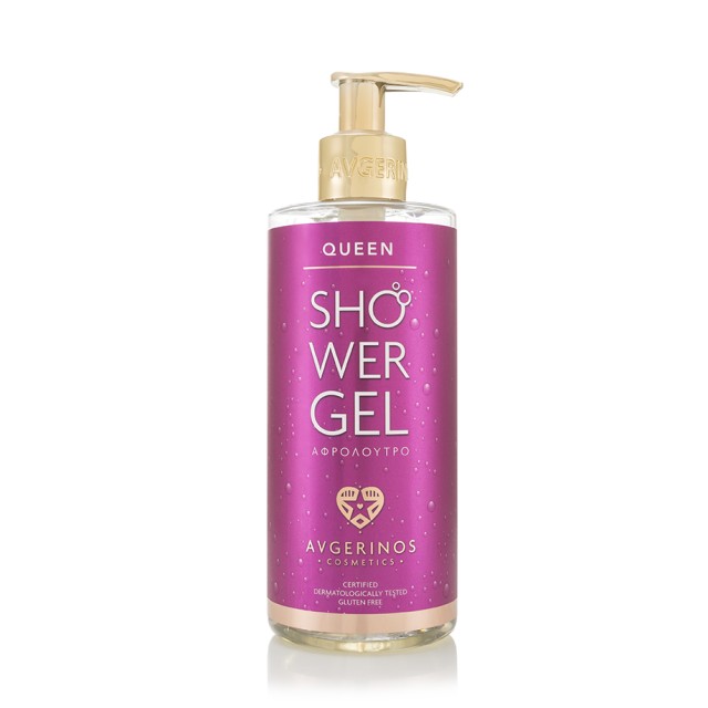 Avgerinos Cosmetics Queen Shower Gel Αφρόλουτρο με Άρωμα Φρούτων & Λουλουδιών 300ml με Αντλία