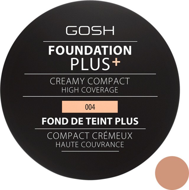 Gosh Foundation Plus+ Creamy Compact 004 Natural 9gr