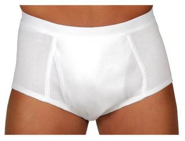 Caretex BRIEF Ανδρικό Εσώρουχο Ακράτειας Πλενόμενο Λευκό Μέγεθος:Large