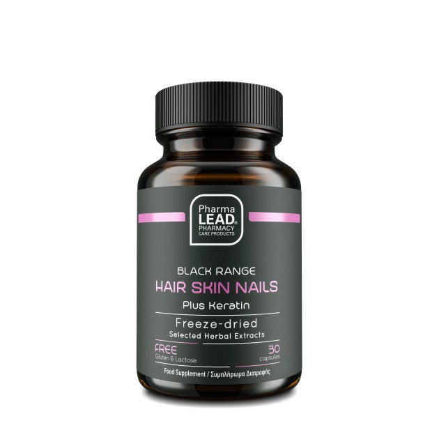 PharmaLead Black Range Hair Skin Nails Plus Keratin για Θρέψη των Μαλλ &hellip;