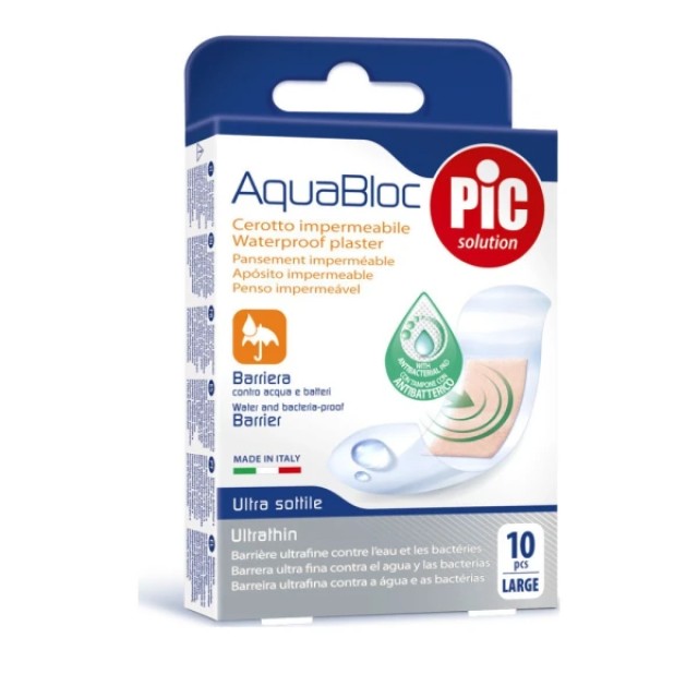 Pic Solution AquaBloc Strips Τσιρότα Large, 10 Τεμάχια Pic Solution AquaBloc Strips Τσιρότα Large, 10 Τεμάχια