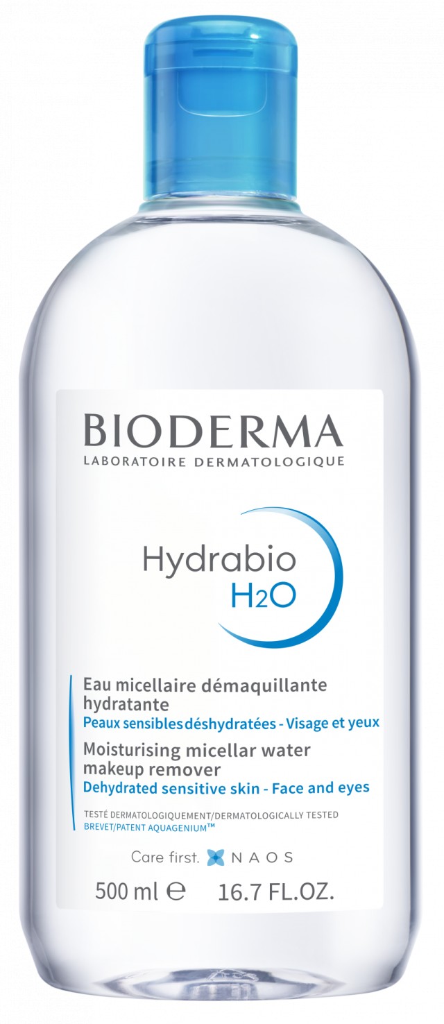 Bioderma H2O Moisturising Micellar Water Make up Remover, Ενυδατικό Νερό Καθαρισμού Μακιγιάζ & Ρύπων 500ml